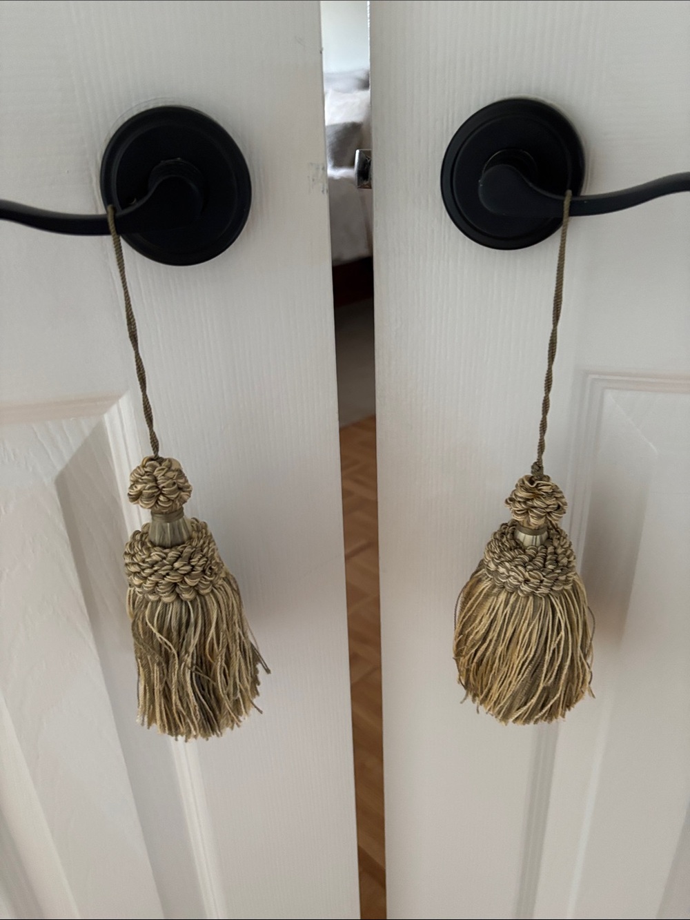 Two Decorative Gold Tassel Tieback - Home Wall Decor